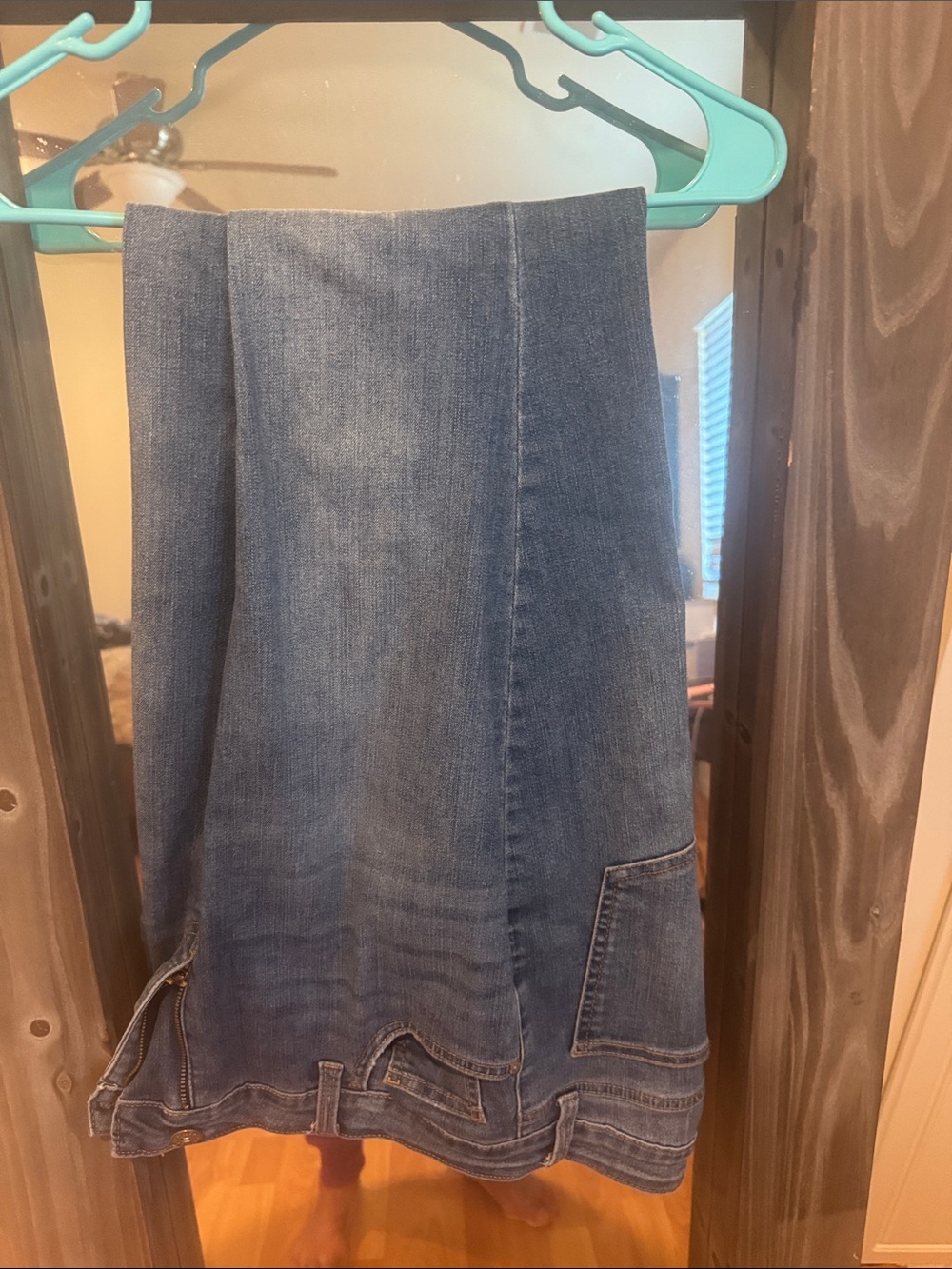 Style and company curvy boot cut jeans in Medium Blue